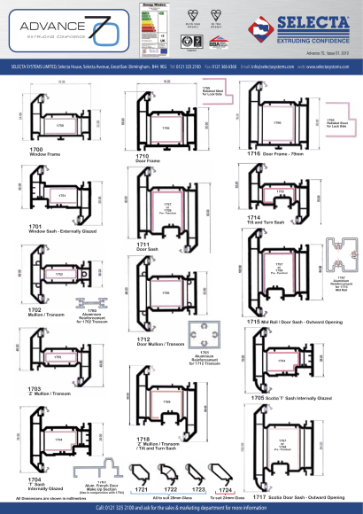 Eurocell EuroLogik Ovolo Profile Chart